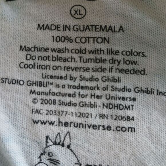 Men's Ponyo x Studio Ghibli X Anime X Rare HTF Tie-Dye T-Shirt Studio Graphic - Picture 10 of 10